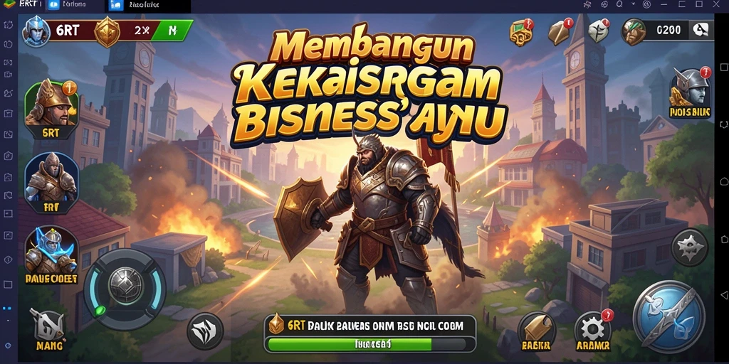 Tampilan gameplay 6RT yang penuh warna dan dinamis.
