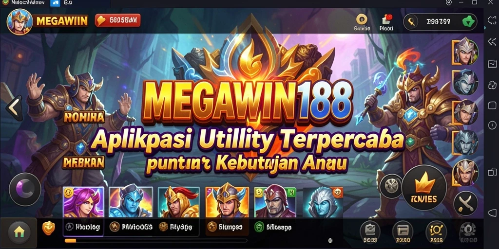 Tampilan antarmuka MEGAWIN188 yang intuitif dan menarik.