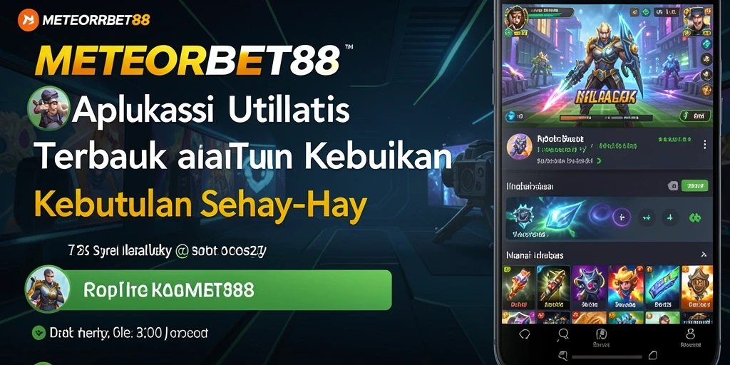 Tampilan antarmuka utama METEORBET88 yang sederhana dan intuitif.