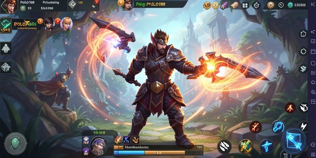 Tampilan gameplay menegangkan dengan aksi seru di POLO188.