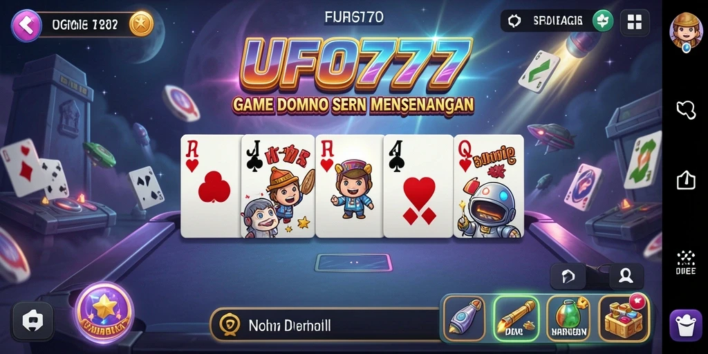 Tampilan gameplay seru dan menantang dari UFO777.