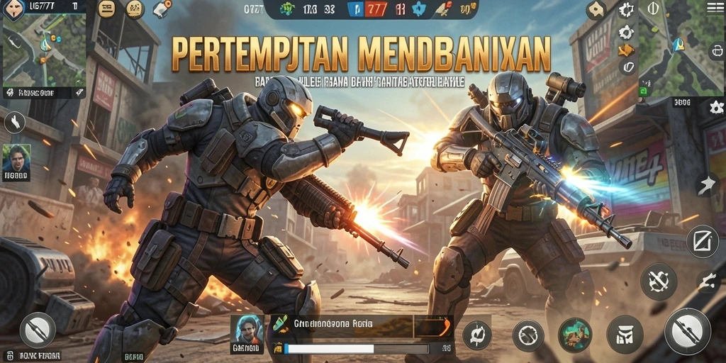 Gameplay seru dari UG777 dalam pertempuran Battle Royale.